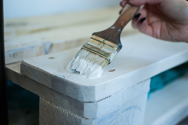 Upcycled Wooden Pallet Shelves